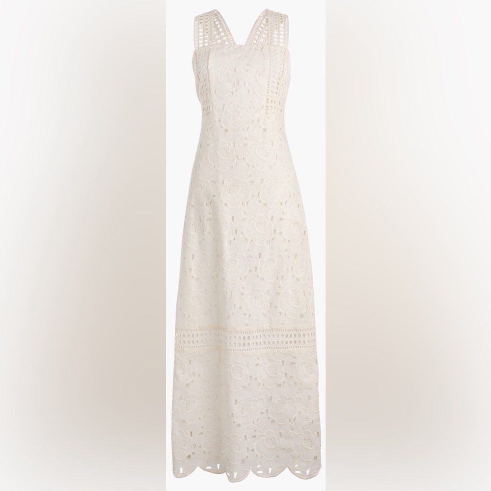 NWT J. Crew Collection Austrian Eyelet Dress Size 6 - Picture 2 of 16